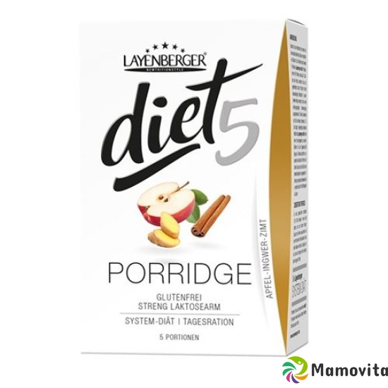 Layenberger Diet5 Porridge Apfel-ingw-zi 5x 50g buy online