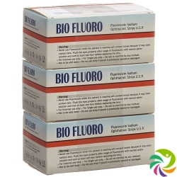 Biofluoro Fluorescein Ophtalmic Strips 100 Stück