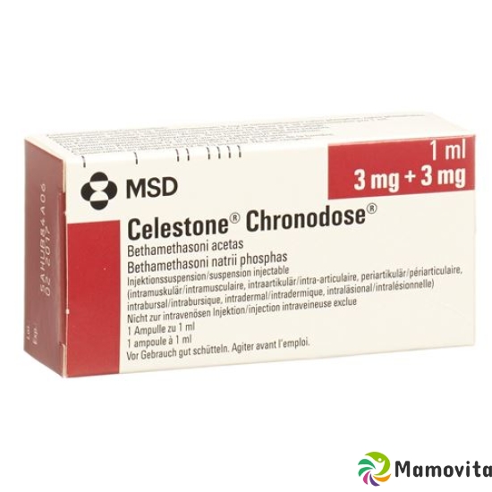 Celestone Chronodose Injektionslösung 25 Ampullen 1ml buy online