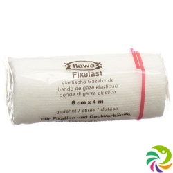 Flawa Fixelast gauze bandage 4mx8cm white Cellux