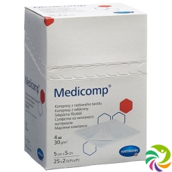 Medicomp Vlieskompressen 5x5cm Steril 25 Beutel 2 Stück