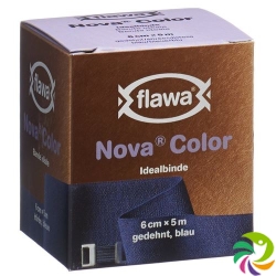 Flawa Nova Color ideal bandage 6cmx5m blue