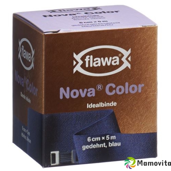 Flawa Nova Color ideal bandage 6cmx5m blue buy online