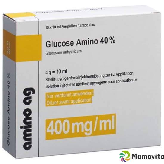 Glucosum Amino Injektionslösung 40% 10 Ampullen 20ml buy online