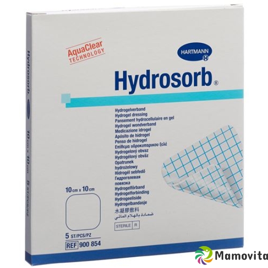 Hydrosorb Hydrogel Verband 10x10cm Steril 5 Stück buy online