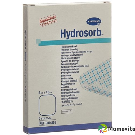 Hydrosorb Hydrogel Verband 5x7.5cm Steril 5 Stück buy online