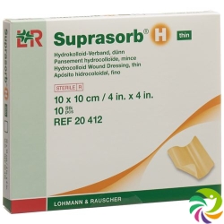 Suprasorb H Dünn Hydrokolloid Verband 10x10cm 10 Stück