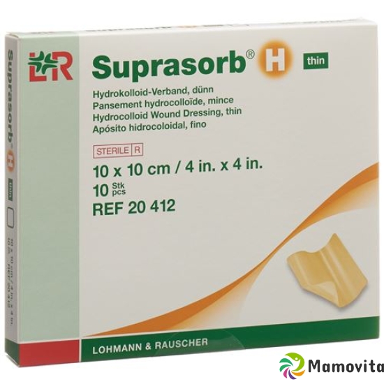 Suprasorb H Dünn Hydrokolloid Verband 10x10cm 10 Stück buy online