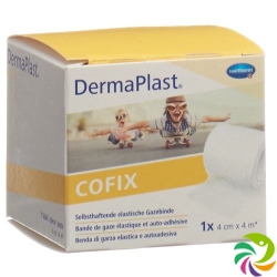 Dermaplast Cofix gauze bandage 4cmx4m white