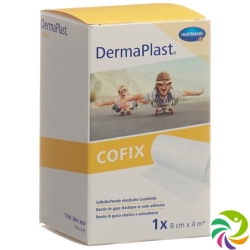 Dermaplast Cofix Gauze Bandage 8cmx4m White