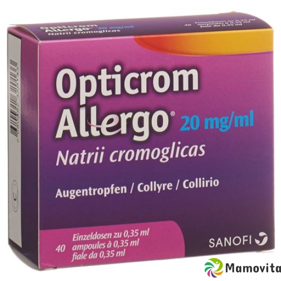 Opticrom Allergo Augentropfen 40 Monodosen 0.3ml buy online