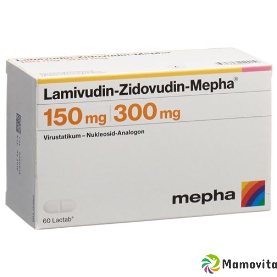 Lamivudin-zidovudin Mepha 150/300mg 60 Stück buy online