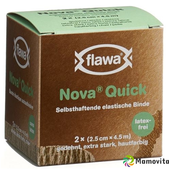 Flawa Nova Quick cohesive rice binding 2.5cmx4.5m skin color 2 pcs buy online