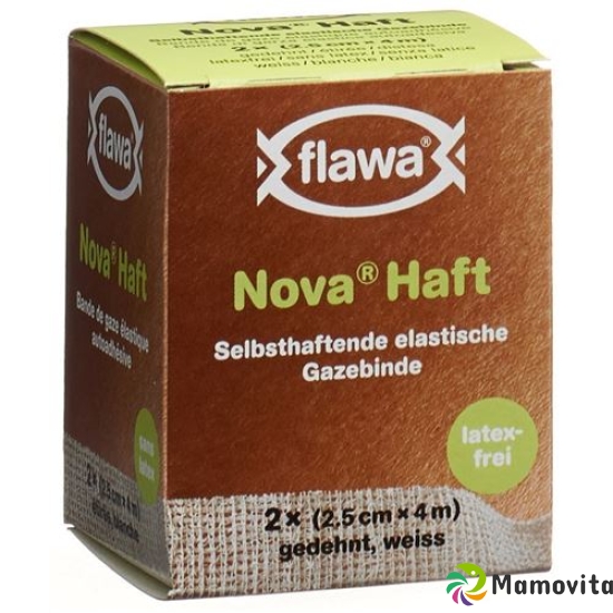 Flawa Nova prison cohesive elastic gauze bandage 2.5cmx4m latex-free 2 pcs buy online