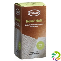 Flawa Nova prison cohesive elastic gauze bandage 10cmx4m latex-free