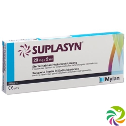 Suplasyn Injektionslösung 20mg/2ml 3 Fertigspritzen 2ml