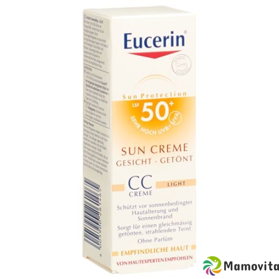 Sun Eucerin cream tinted light SPF 50+ 50 ml buy online