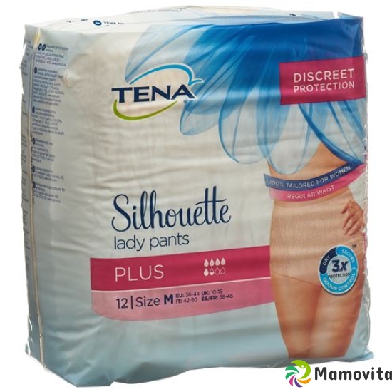 Tena Silhouette Plus M Creme 4x 12 Stück buy online