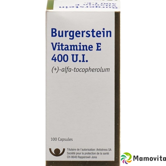 BURGERSTEIN Vitamin E capsules 400 IE buy online