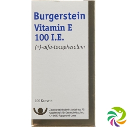 Burgerstein Vitamin E capsules 100 IE Ds 100 pieces