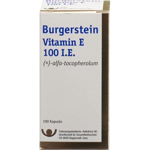 Burgerstein Vitamin E capsules 100 IE Ds 100 pieces buy online