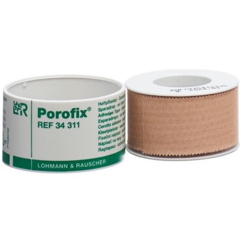 Porofix Heftpflaster 2.5cmx5m Hautfarbig Rolle 12 Stück buy online