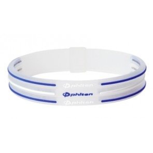 Phiten Sport Armband 3line Transparent Blau Weiss buy online