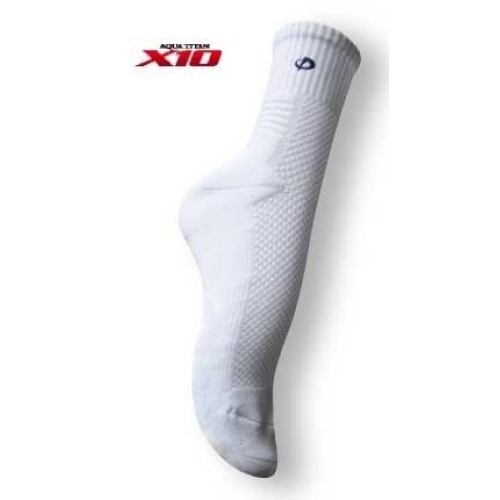 Phiten X10 Aquatitan Sock 40-43 Halbl Weiss 1 Paar buy online