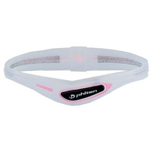 Phiten Sport Bracelet Cross 15cm Transparent Pink buy online