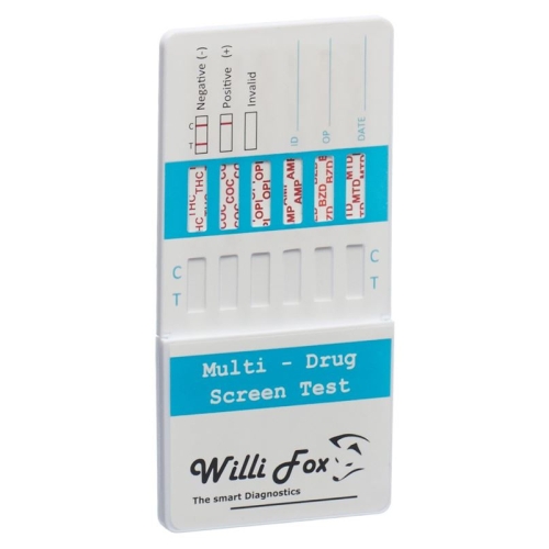 Willi Fox drug test Multi 6 drug urine 2 pcs buy online