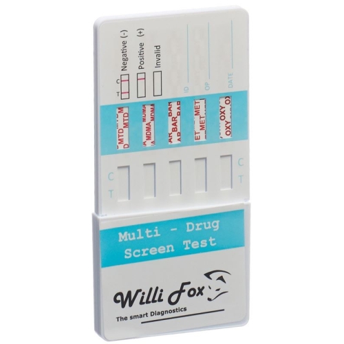 Willi Fox Drug Test Multi 10 drugs Urine 2 pcs buy online