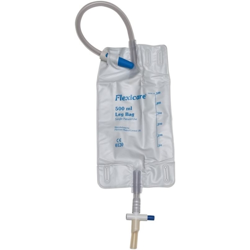 Flexicare Urinbeutel 750ml 30cm Ablauf Hahn 10 Stück buy online