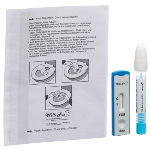 Willi Fox FOB Test (occult hemoglobin in stool) 25 pcs buy online