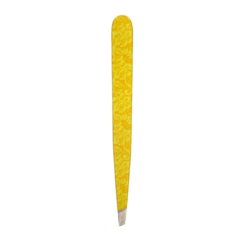 Hausmann Tweezers Slanting Embroidery Design Yellow buy online