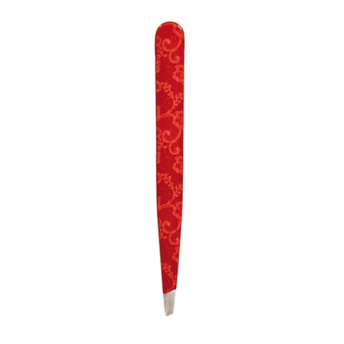 Hausmann Tweezers Slanting Embroidery Design Red buy online