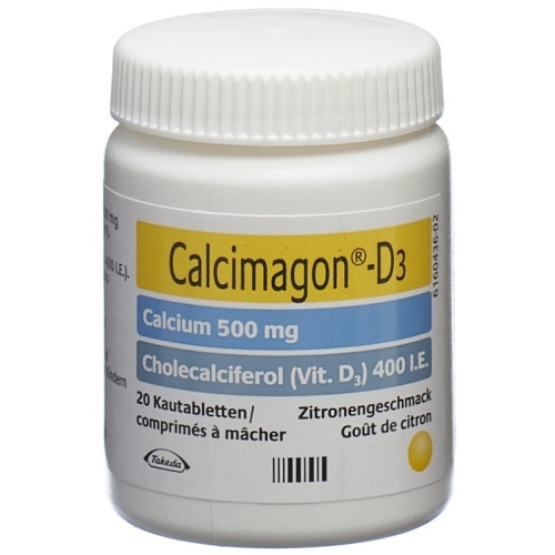 Calcimagon D3 Zitron (o Aspartam) Dose 20 Stück buy online