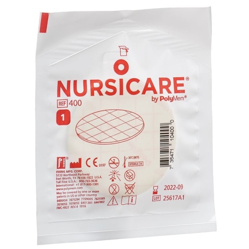 Polymem Nursicare Med Wund Stillpad ?63mm 6 Stück buy online