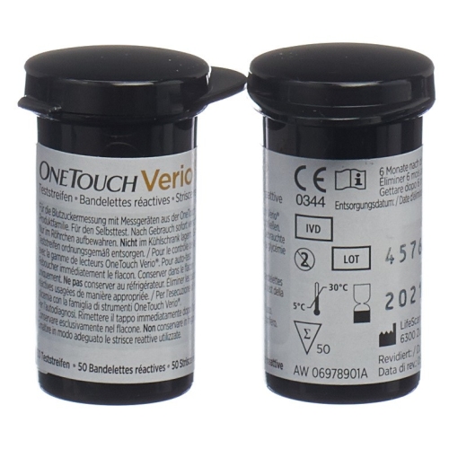 One Touch Verio test strips 2 x 50 pcs buy online