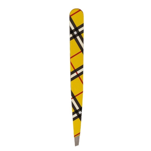 Hausmann tweezers diagonal check design yellow buy online