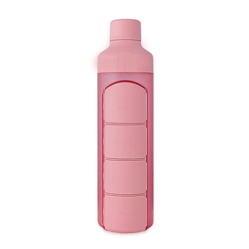 Yos Bottle Tagesdispenser 375ml mit 4faechern Pink buy online