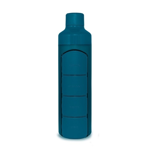 Yos Bottle Tagesdispenser 375ml mit 4faechern Blau buy online