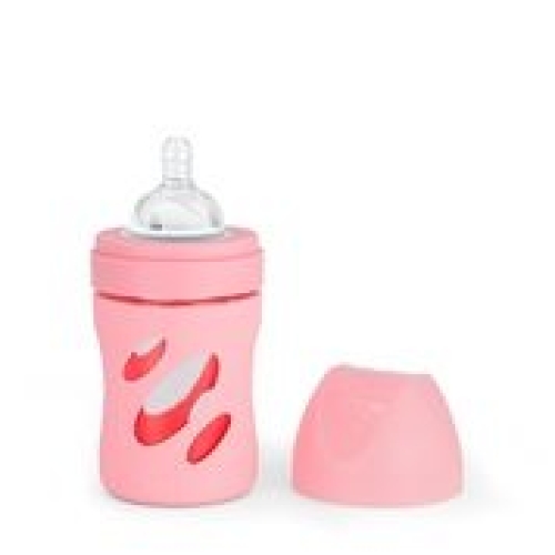 Twistshake Anti Colic Glass Bottle 180ml Past Pink buy online