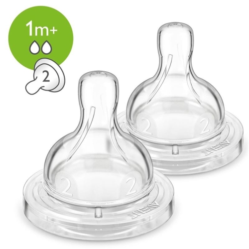 Avent Philips Tee Sauger 2 Loch Silikon 2 Stück buy online