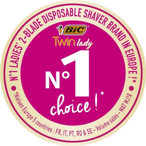 Bic Twin Lady Doppelklinge Rasierer Pastel 10 Stück buy online