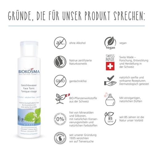 Biokosma Sensitive Gesichtswasser 150ml buy online