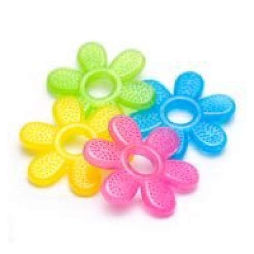 Babyono teething ring with gel flower buy online