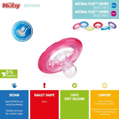 Nuby Nuggi Flex 0-6 Monate 2 Stück buy online