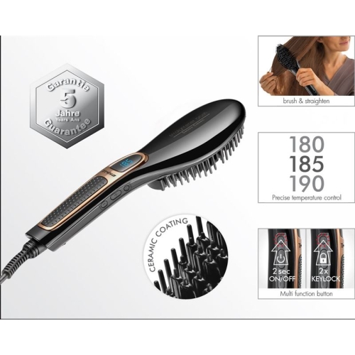 Trisa Straightener Brush Smooth Ceramic Lcd Displa buy online