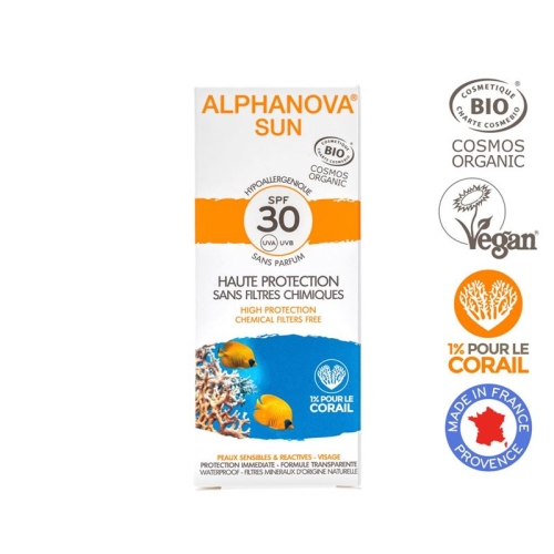 Alphanova Sun Creme Bio Hypoal SPF 30+ ohne Parfüm 50ml buy online