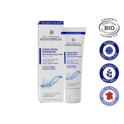 Montbrun Creme Riche Hydratante Visage Bio 50ml buy online